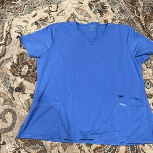Jaanuu Blue V-Neck Top